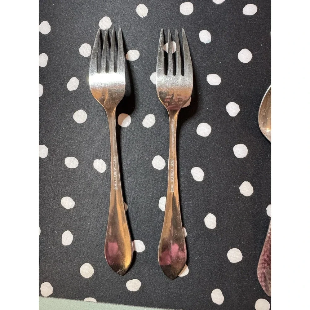12 Piece Martha Stewart MSE Stainless Steel Hammered Silverware Replacements